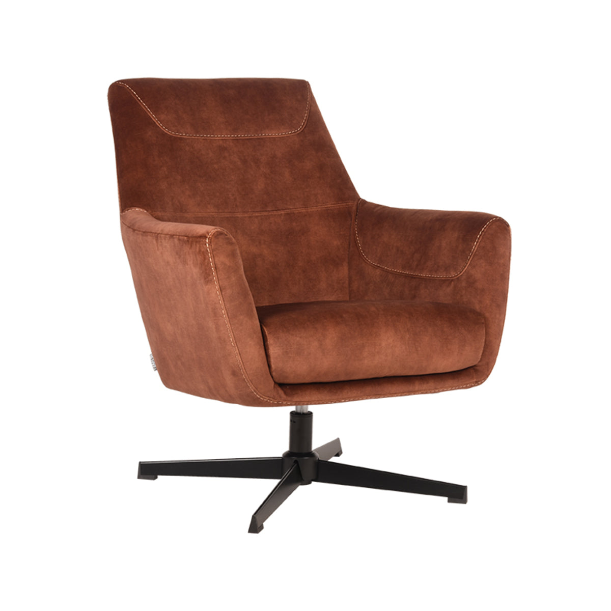LABEL51 Fauteuil Toby – Trendy Velours – Chic Design