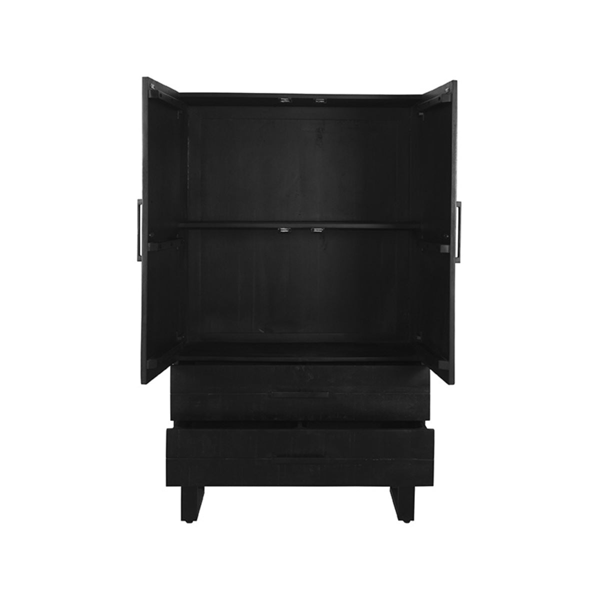 LABEL51 Bergkast Kast - Zwart - Mangohout - Hoge Kast