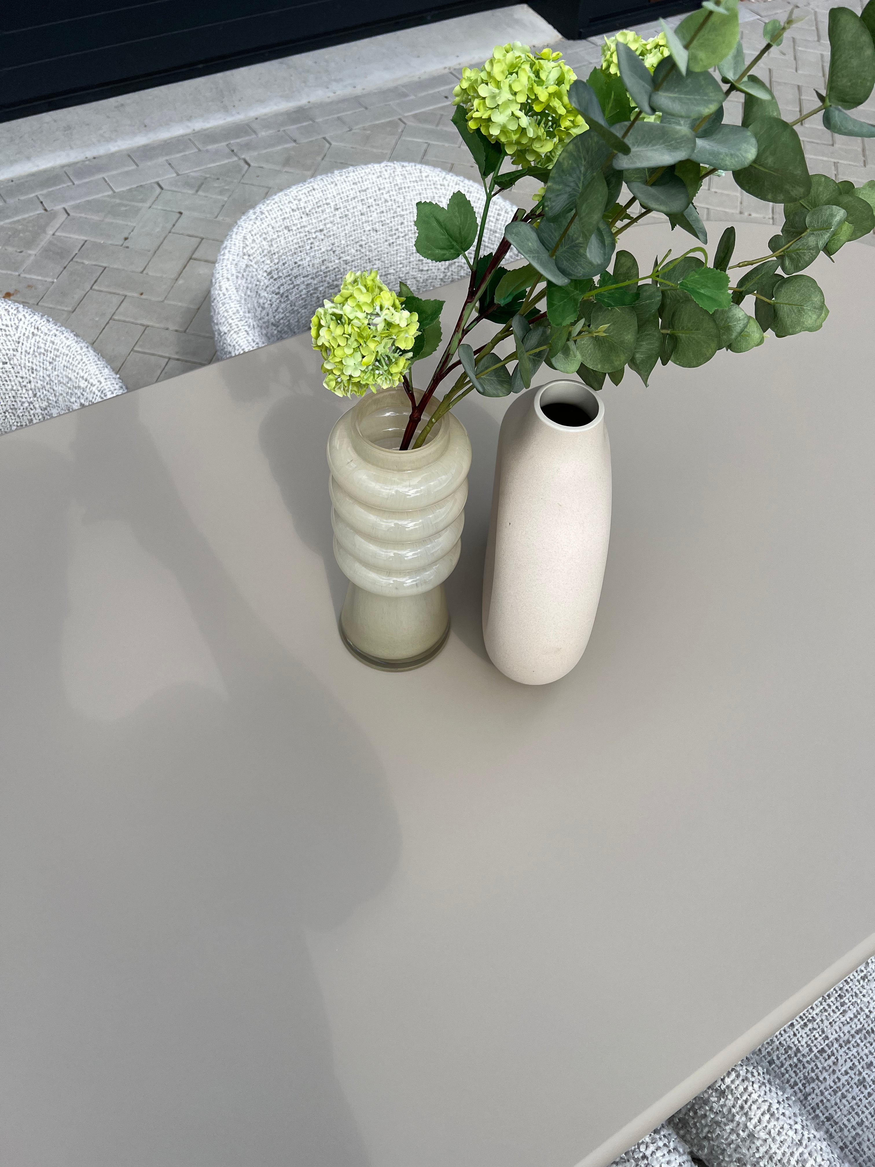 Ovalen Eettafel Japandi Stijl