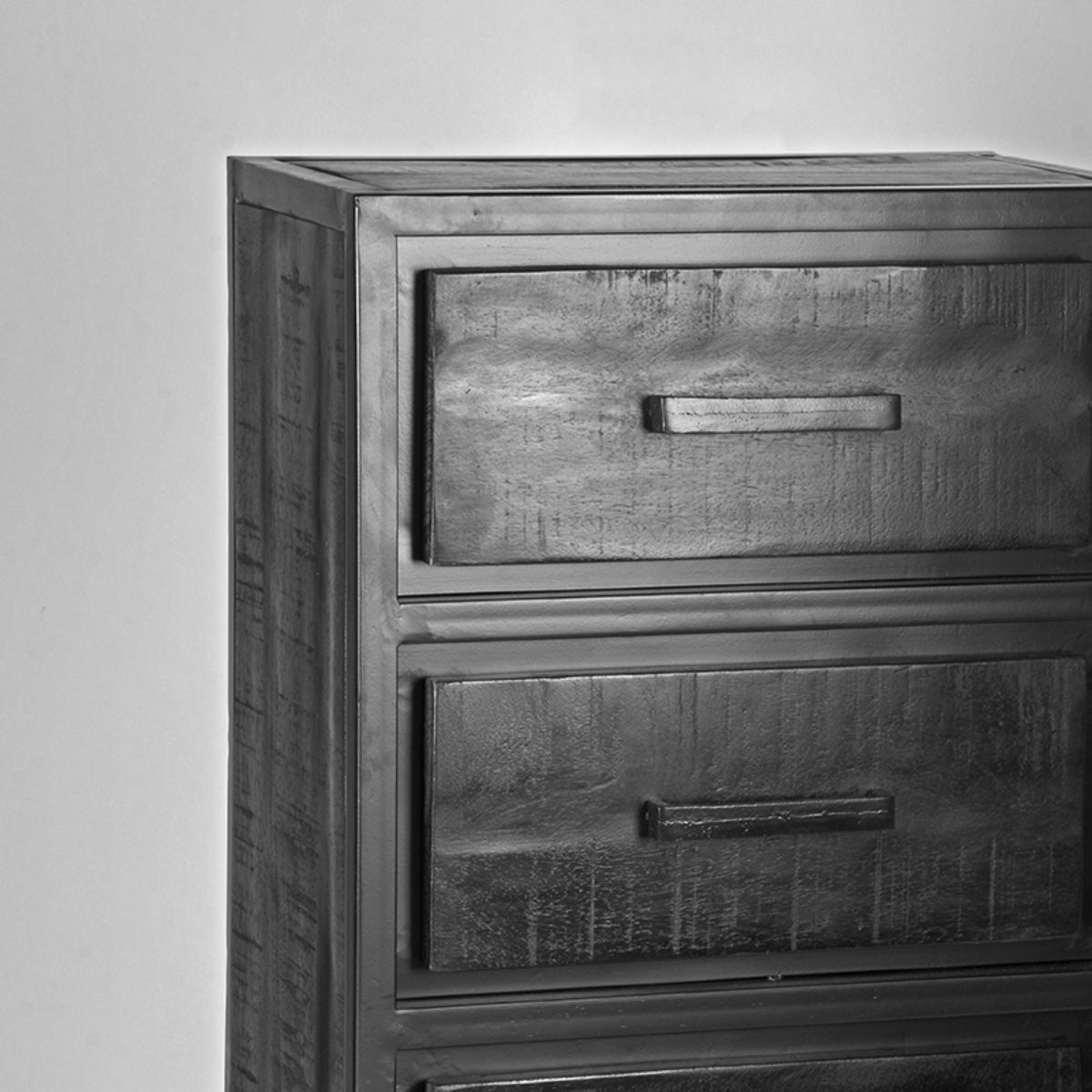 LABEL51 Ladekast Chili - Zwart - Mangohout - Ladekast