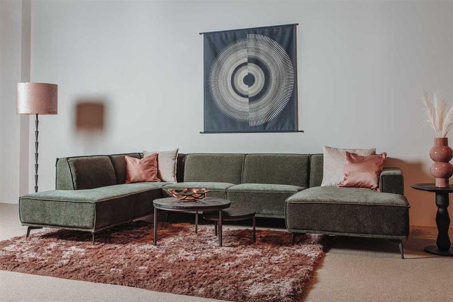 Tower Living Hoekbank Leeds – 2,5-Zits met Chaise Longue Rechts & Ottomane Links – City Collection