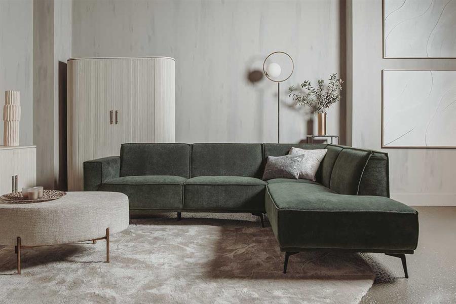 Tower Living Hoekbank Leeds – 2,5-Zits met Ottomane Rechts – City Collection