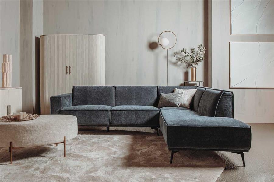 Tower Living Hoekbank Leeds – 2,5-Zits met Ottomane Rechts – City Collection