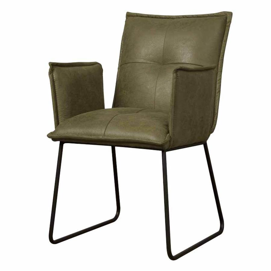 Seda Armstoel - fabric Cherokee 13 green