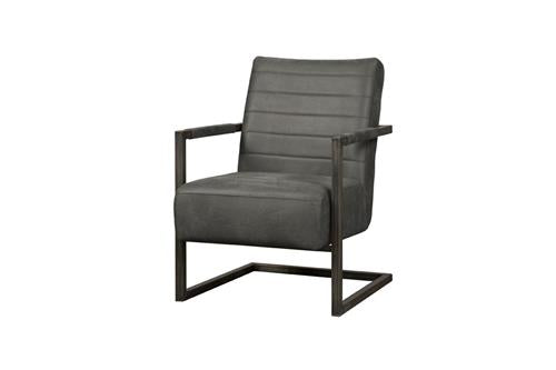 Tower Living Fauteuil Rocca – Microleder Bull – Industrieel