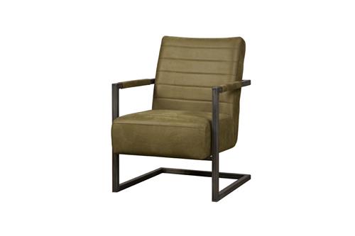 Tower Living Fauteuil Rocca – Microleder Bull – Industrieel