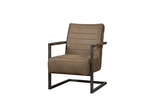 Tower Living Fauteuil Rocca – Microleder Bull – Industrieel
