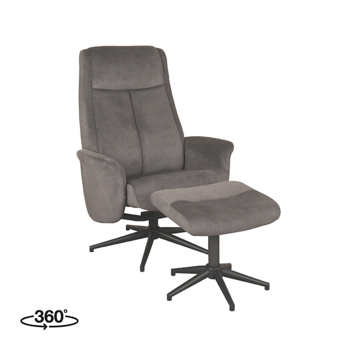 LABEL51 Fauteuil Bergen - Incl. Hocker