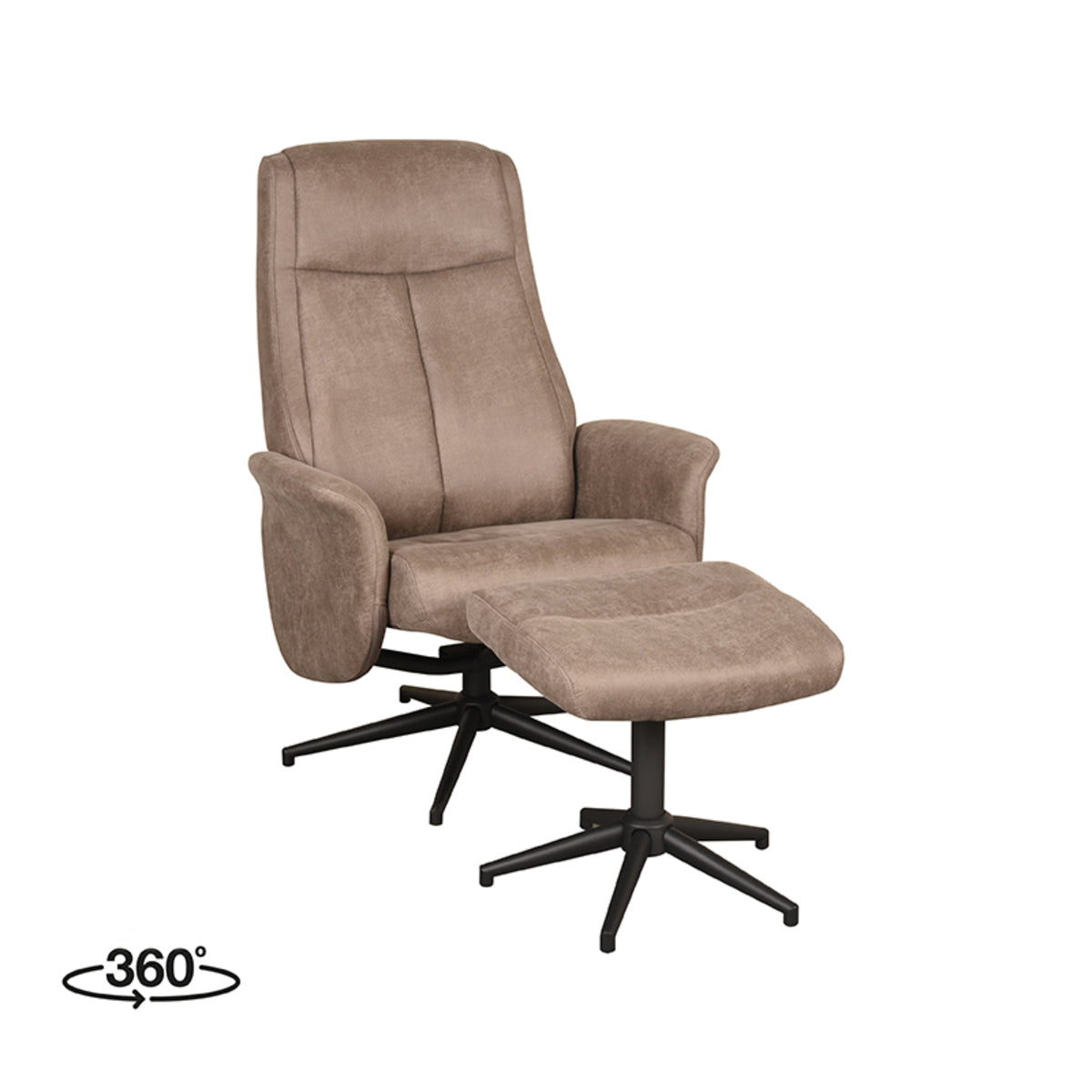 LABEL51 Fauteuil Bergen - Incl. Hocker