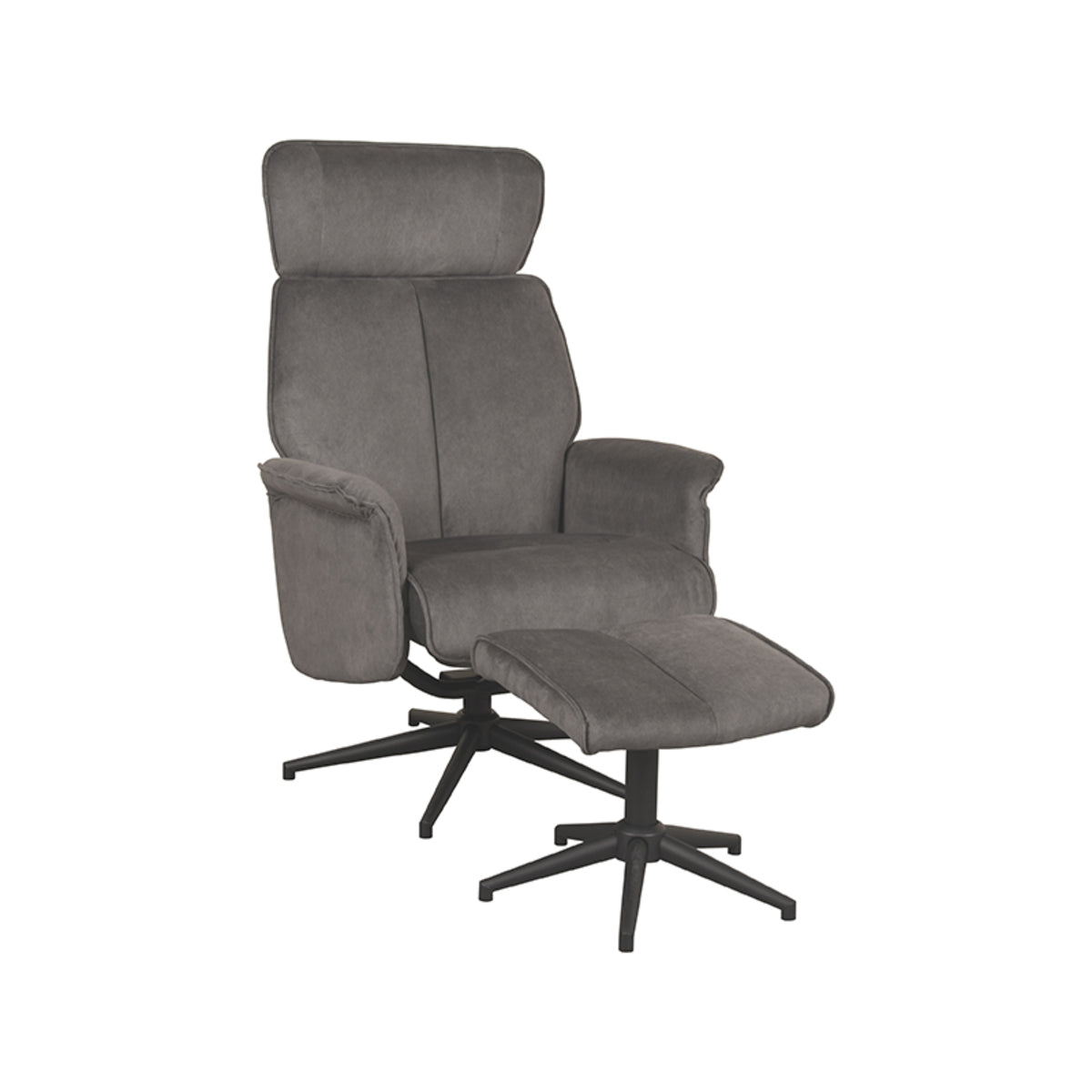 LABEL51 Fauteuil Verdal – Luxe Comfort met Hocker – Stijlvol Ontwerp