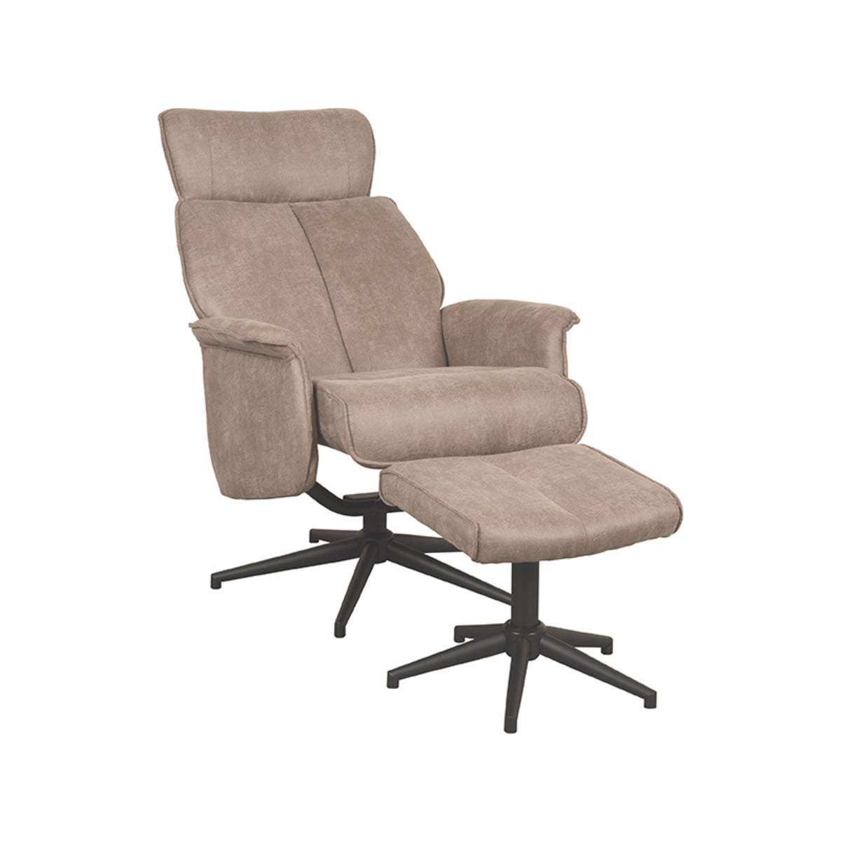 LABEL51 Fauteuil Verdal – Luxe Comfort met Hocker – Stijlvol Ontwerp