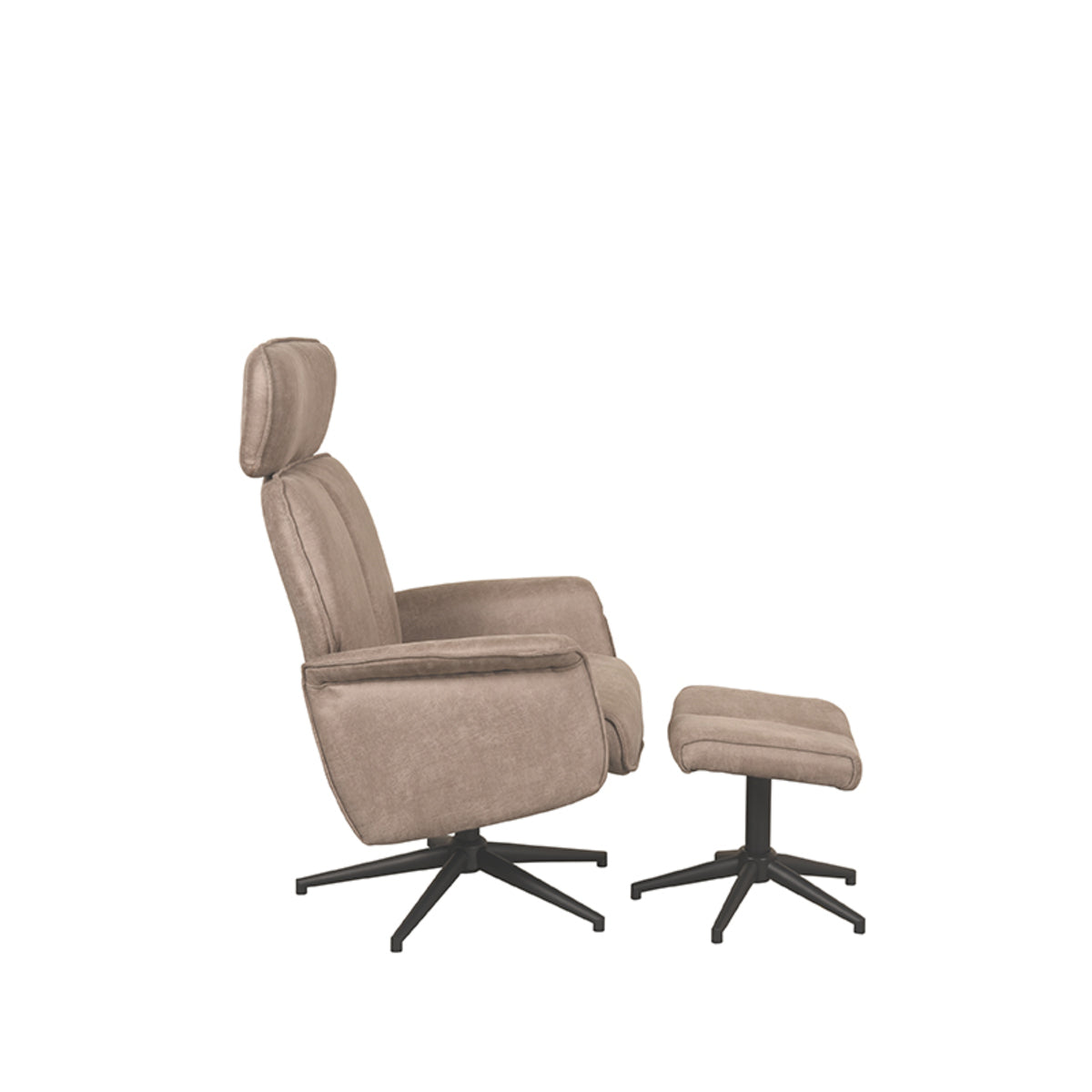 LABEL51 Fauteuil Verdal – Luxe Comfort met Hocker – Stijlvol Ontwerp