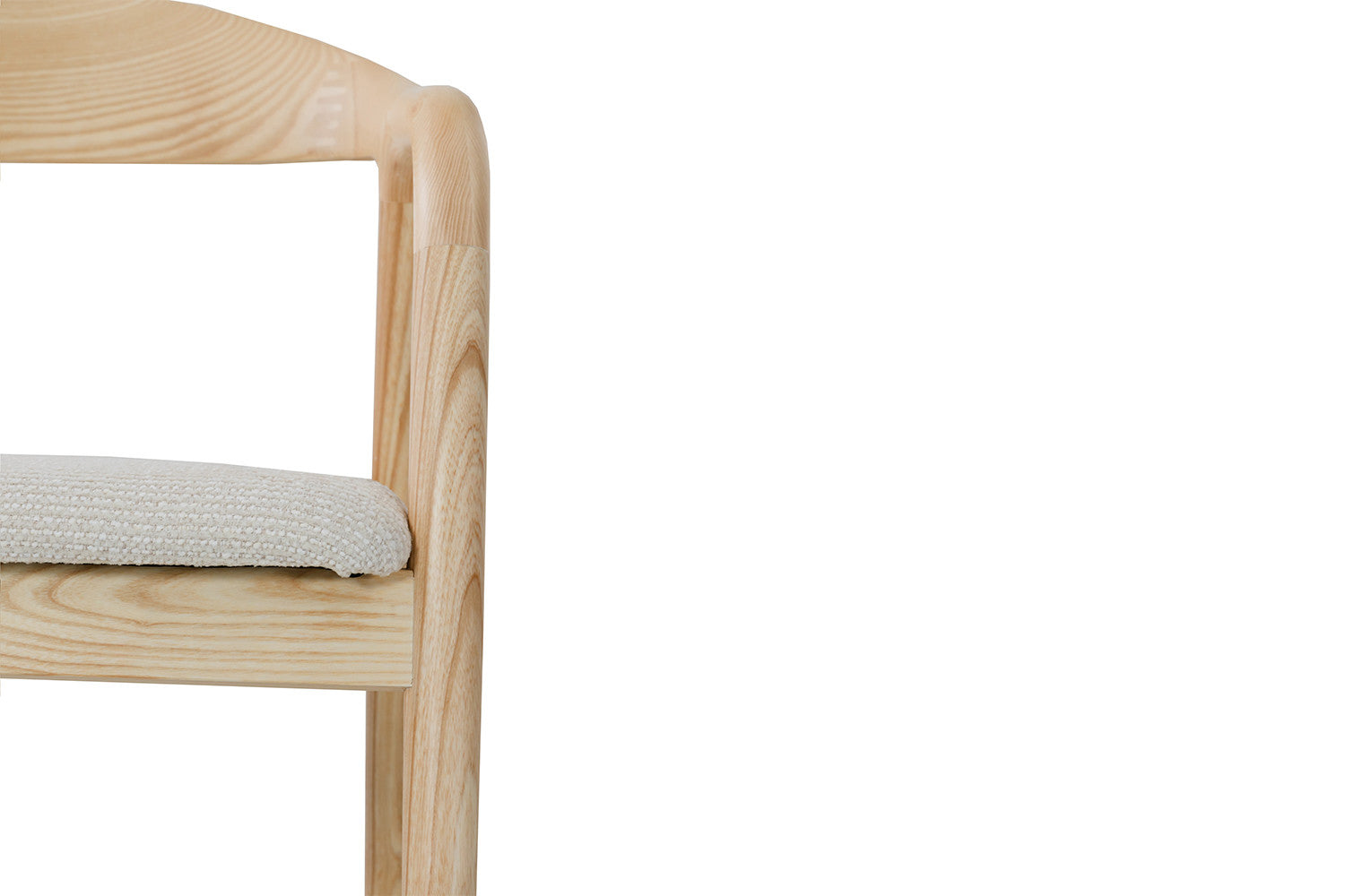 Japandi Essenhouten Stoel Licht Beige