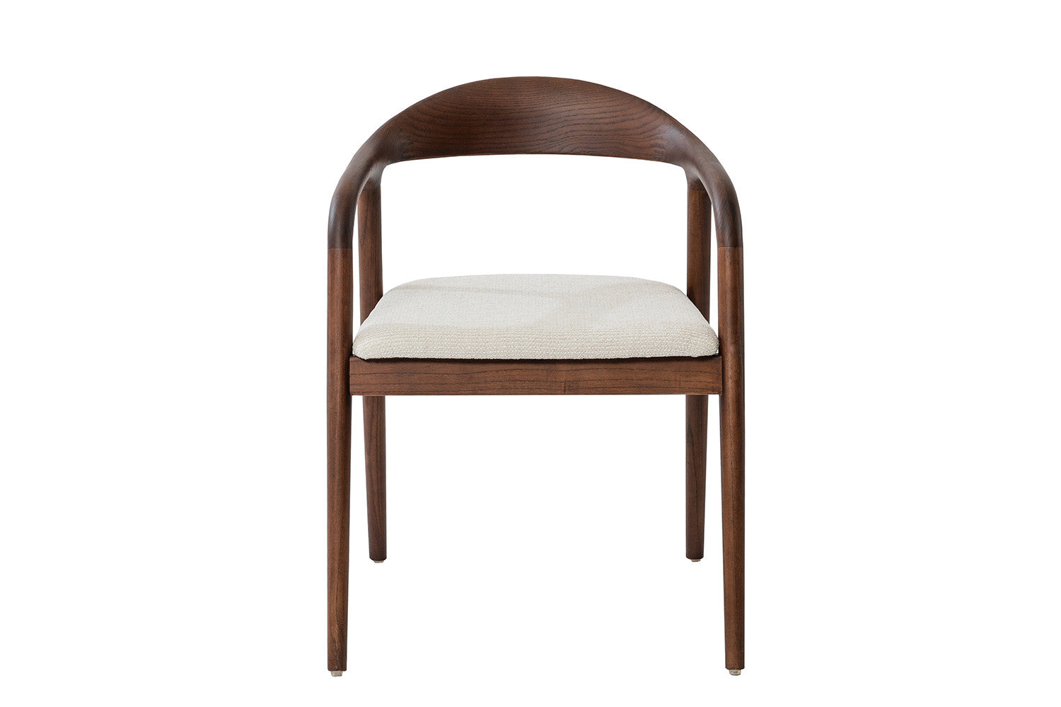 Japandi Essenhouten Stoel Walnut Beige