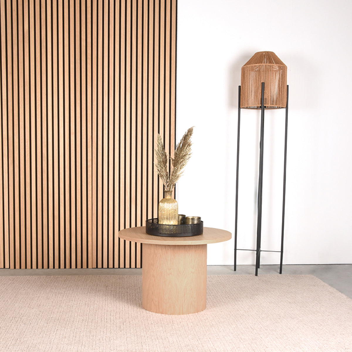 LABEL51 Salontafel Oliva – Massief Eiken – 60 cm