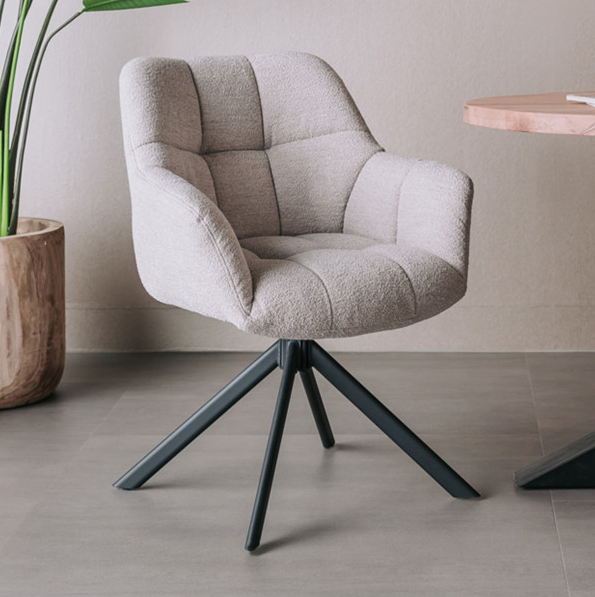 Tower living Alba Eetkamerstoel Draaibaar