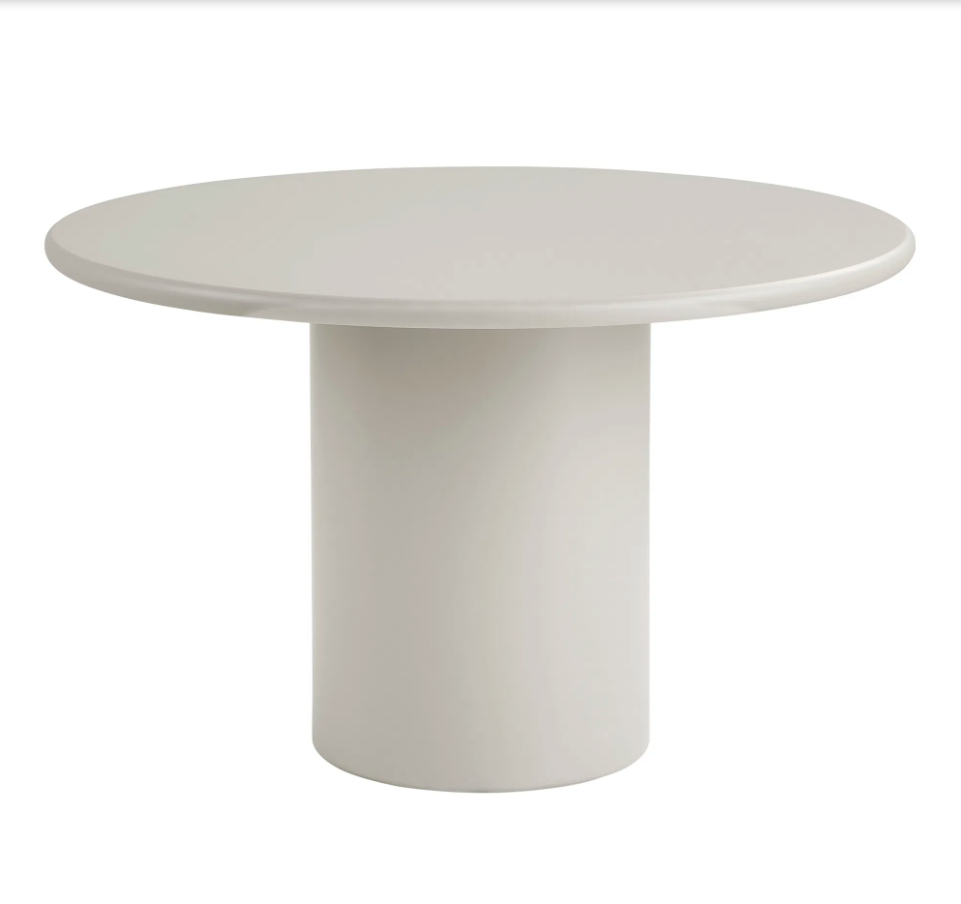 House Nordic Eettafel Nagano – Ronde Tafel in Zandkleur – Ø120 cm