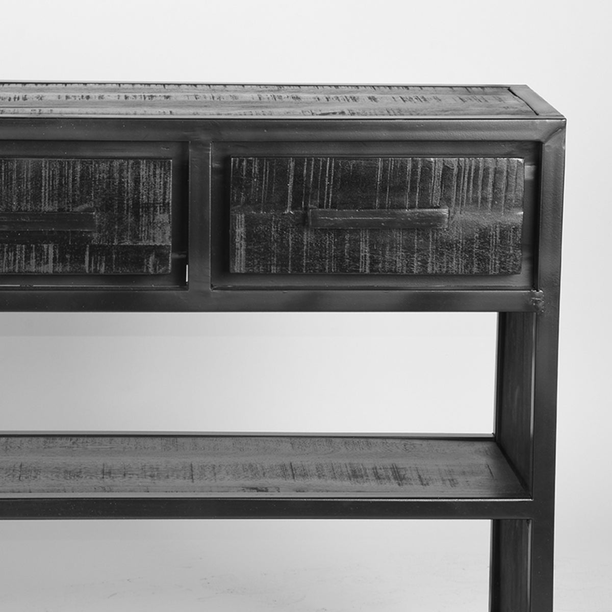 LABEL51 Sidetable Chili - Zwart - Mangohout - Sidetable