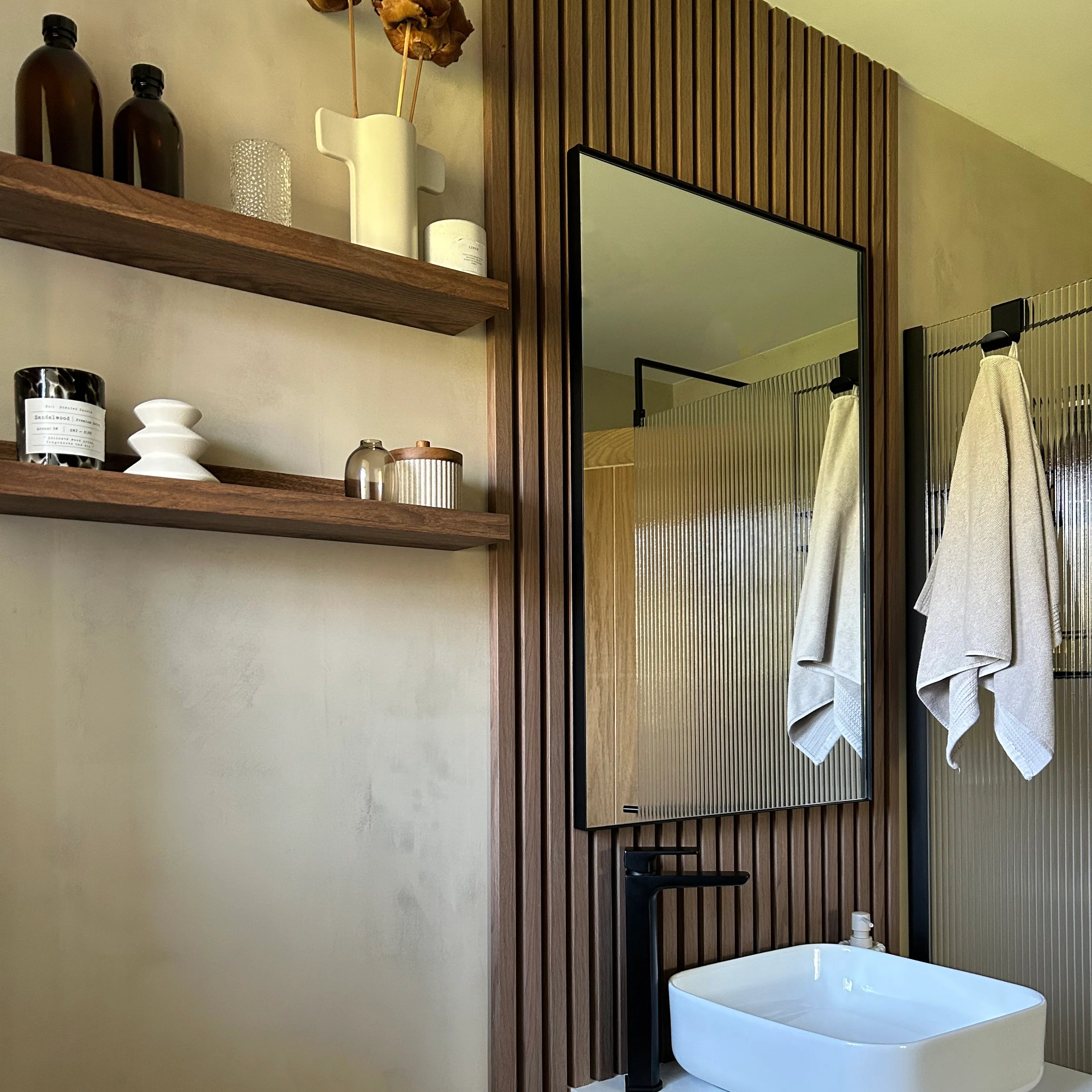 Desido Spiegel Liv – 90 × 50 cm – Zwart