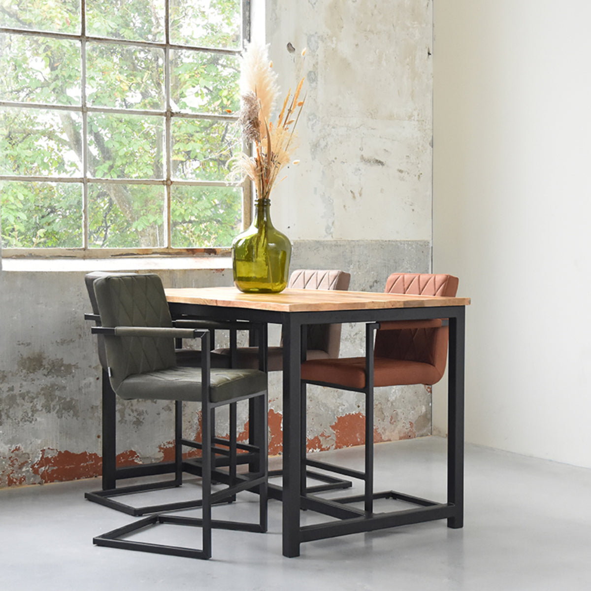 LABEL51 Barkruk Denmark - Microfiber - Zithoogte 65