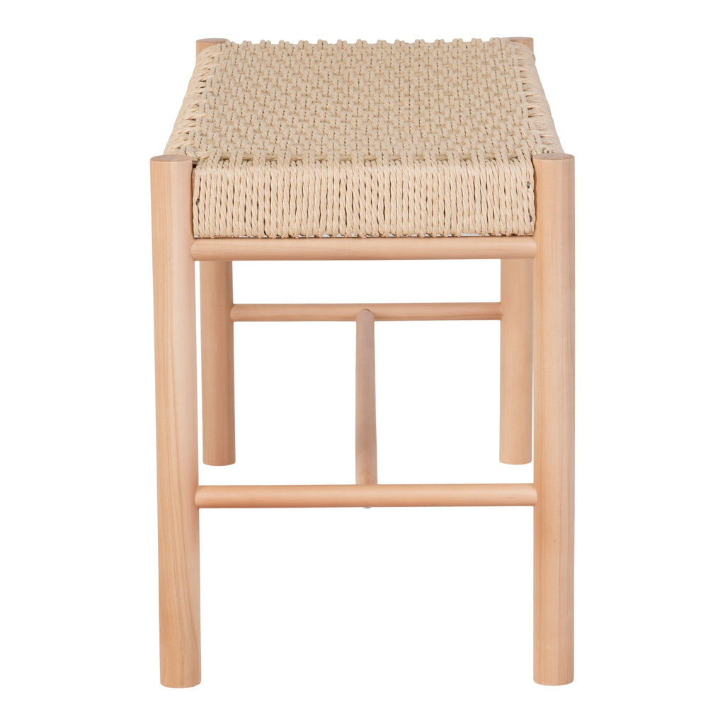 Abano Bench - Paper woven bench in nature 35x80x45 cm