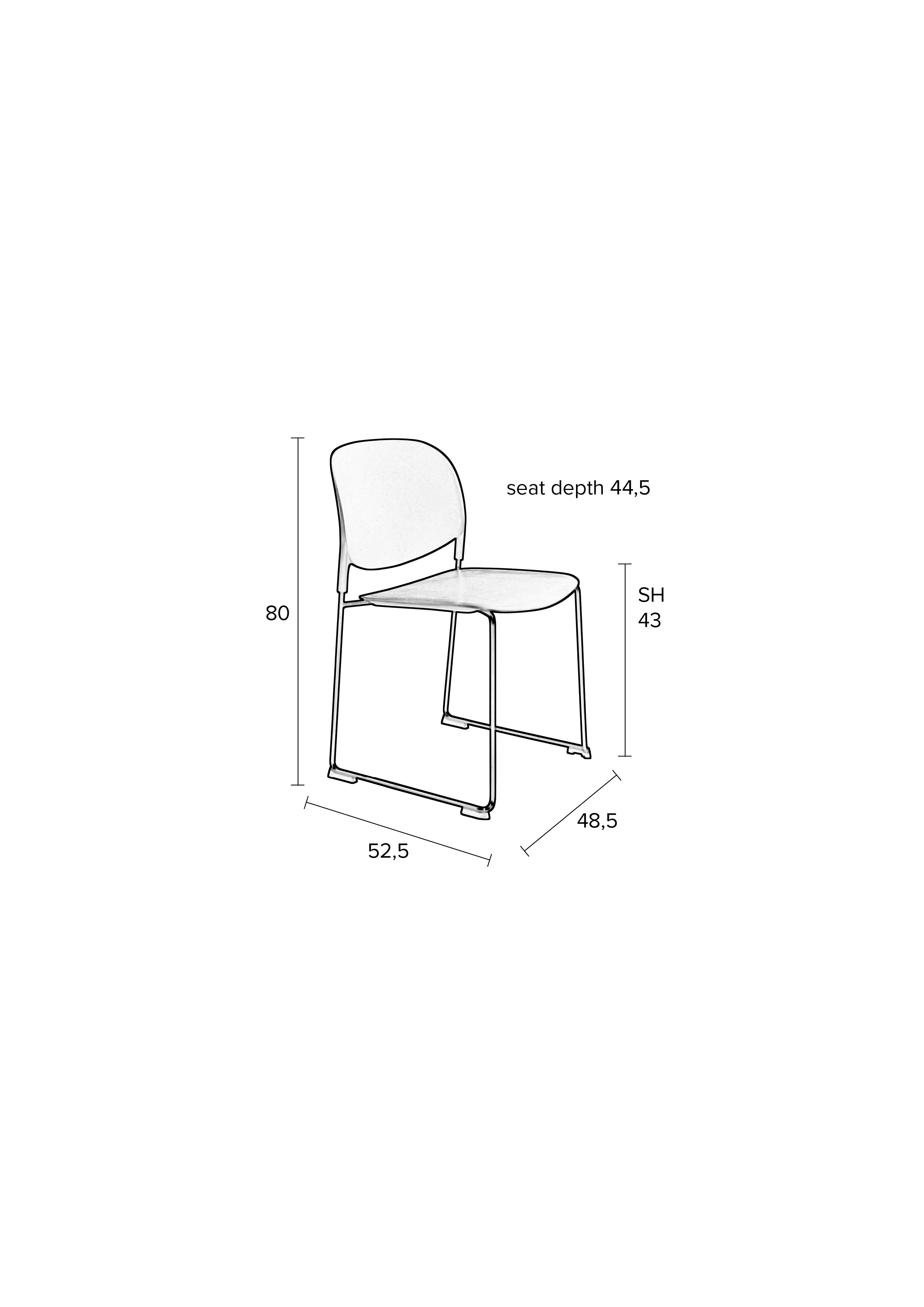 Sivhølm Stoel Stacks – Strak, stapelbaar & stijlvol