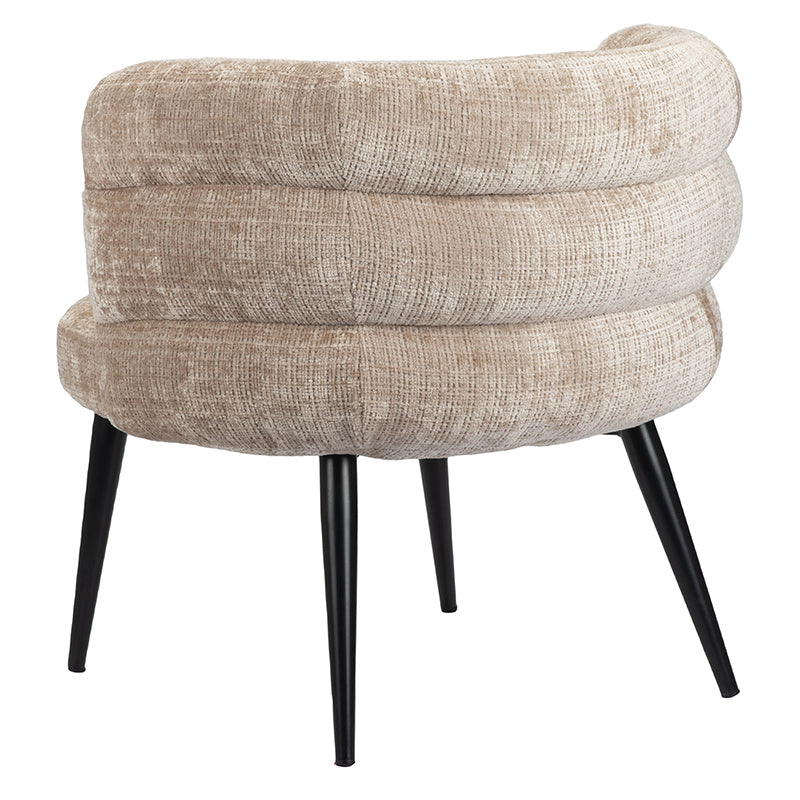 Eetkamerstoel Wolk Lounge Stoel Roomkleurig