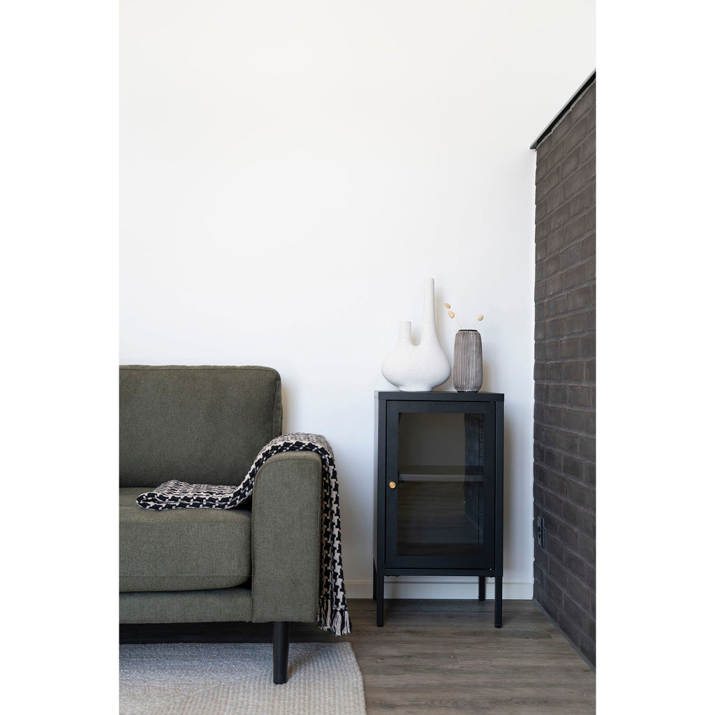 Dalby Cabinet - Cabinet with glass door, black