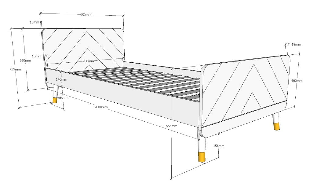 Deze BILLY-combinatie bestaat uit het tijdloze grijze BILLY-bed (90x200cm) en de bijpassende tijdloze grijze nachttafel.
