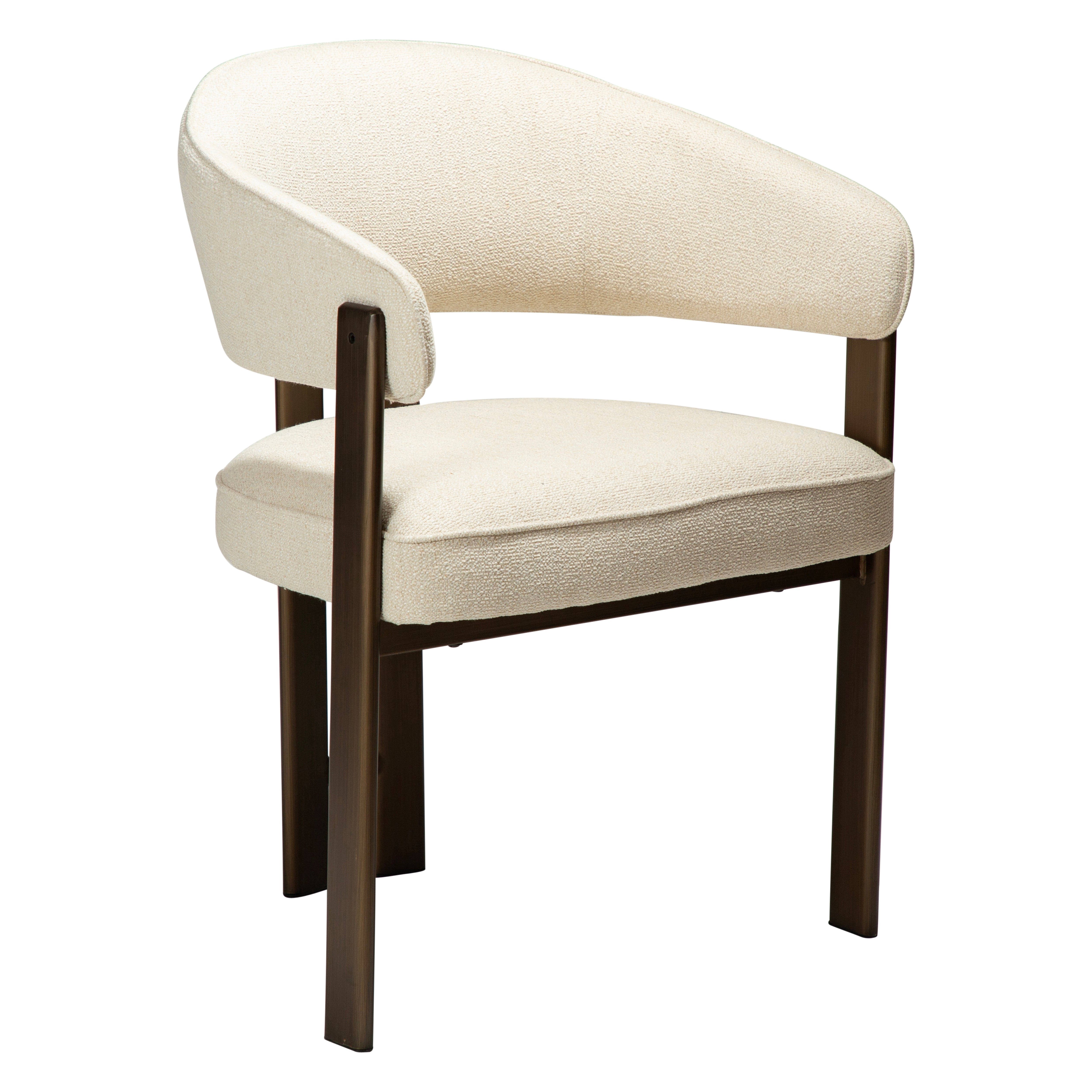 DUCA Eetkamerstoel - Japandi en Scandinavisch Design - met Armleuning