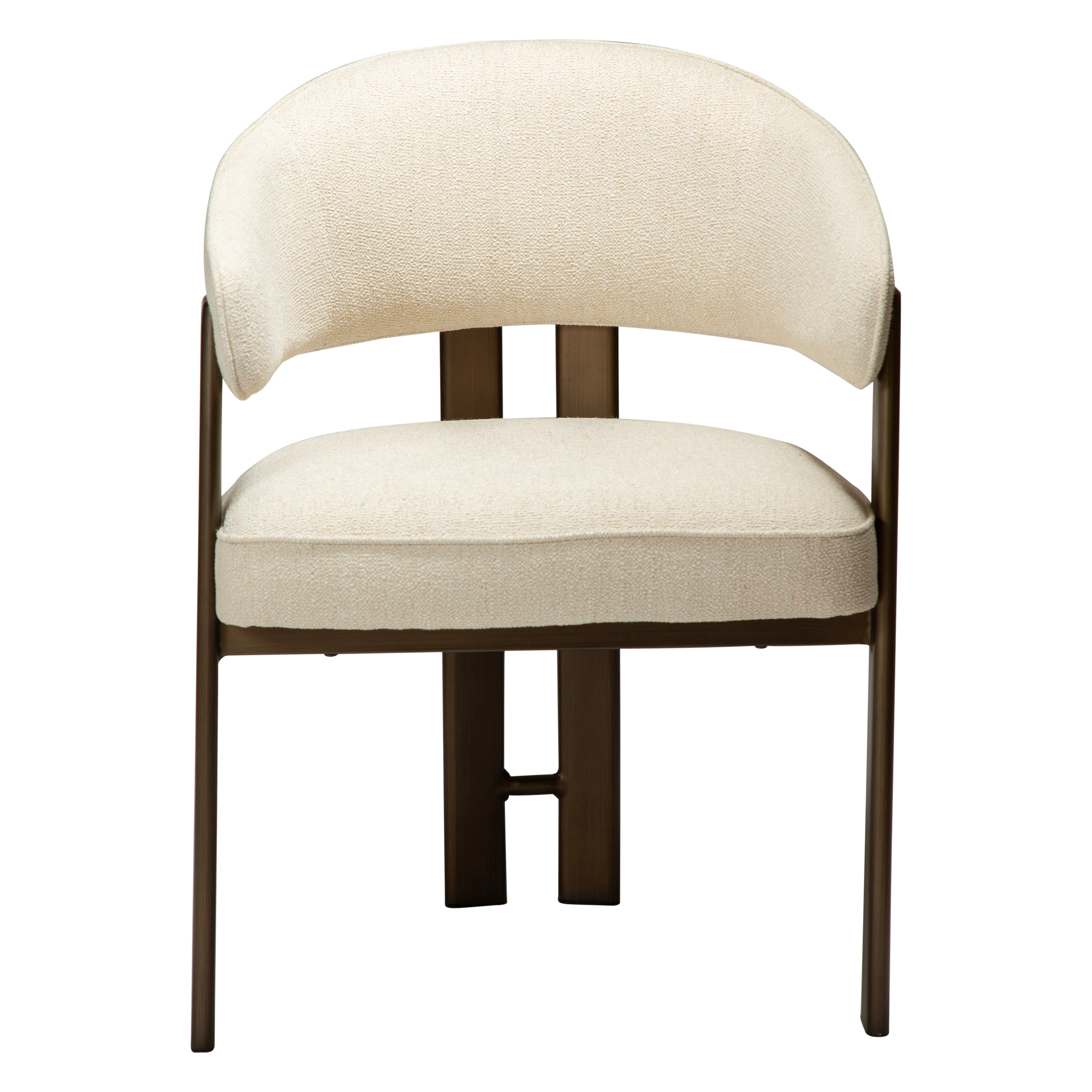 DUCA Eetkamerstoel - Japandi en Scandinavisch Design - met Armleuning