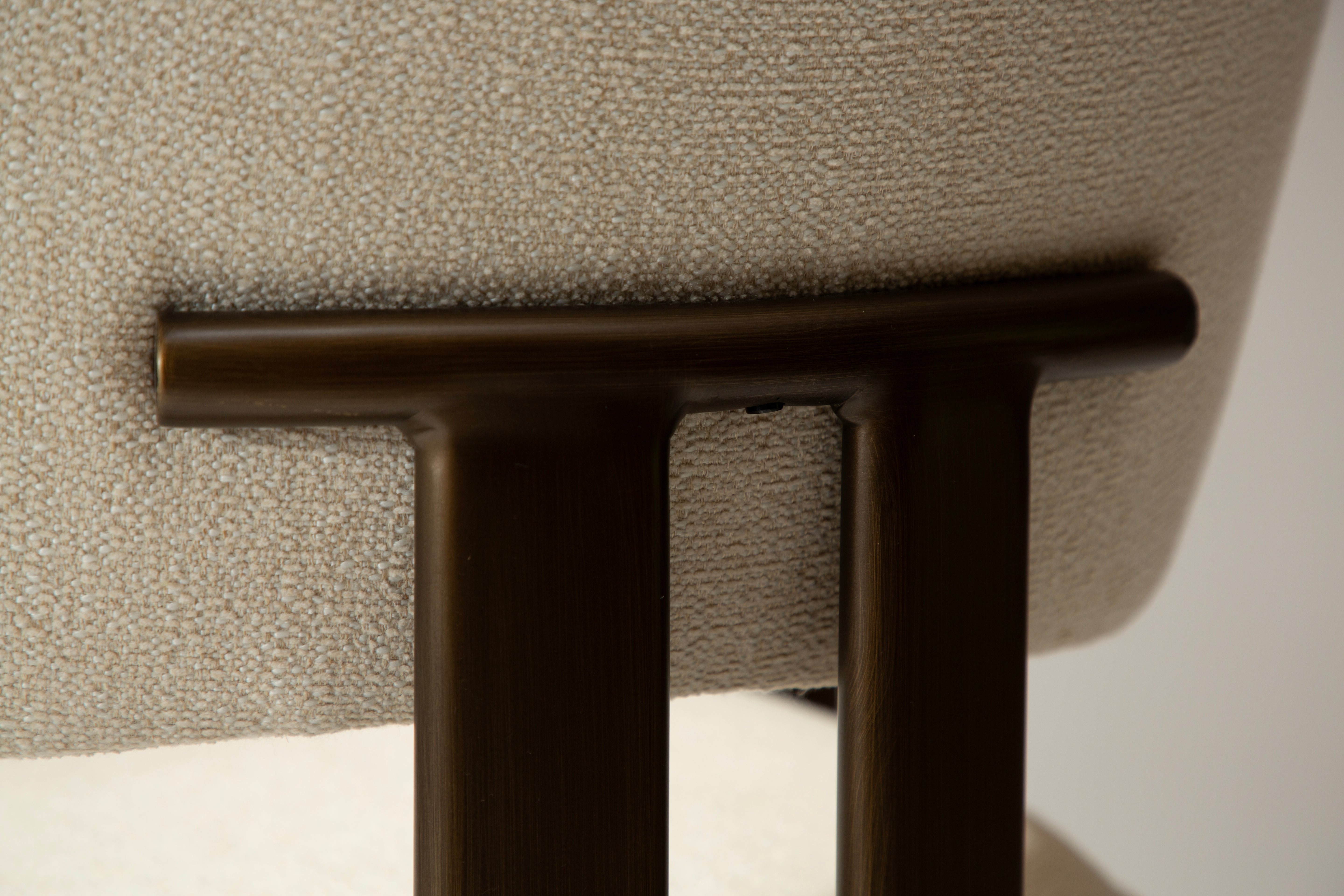 DUCA Eetkamerstoel - Japandi en Scandinavisch Design - met Armleuning