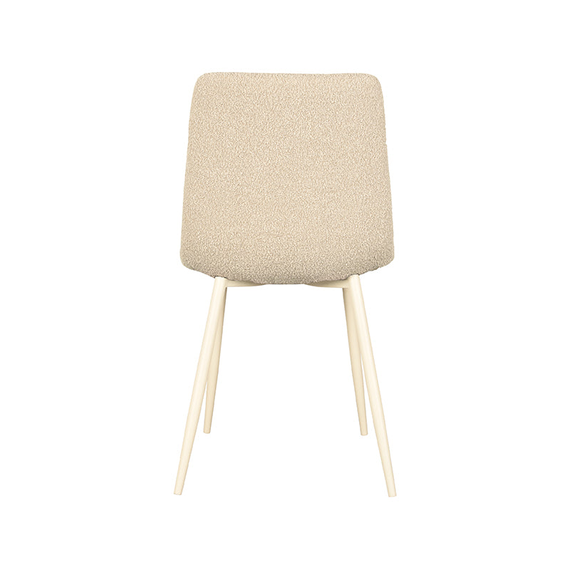 LABEL51 Eetkamerstoel Nino – Warme Bouclé – Chic & Tijdloos