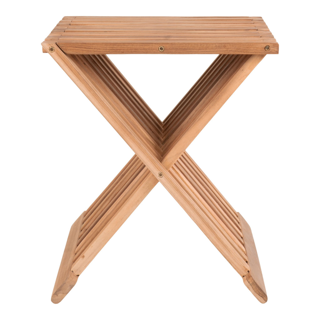 Erto Stool -  Stool in teak wood