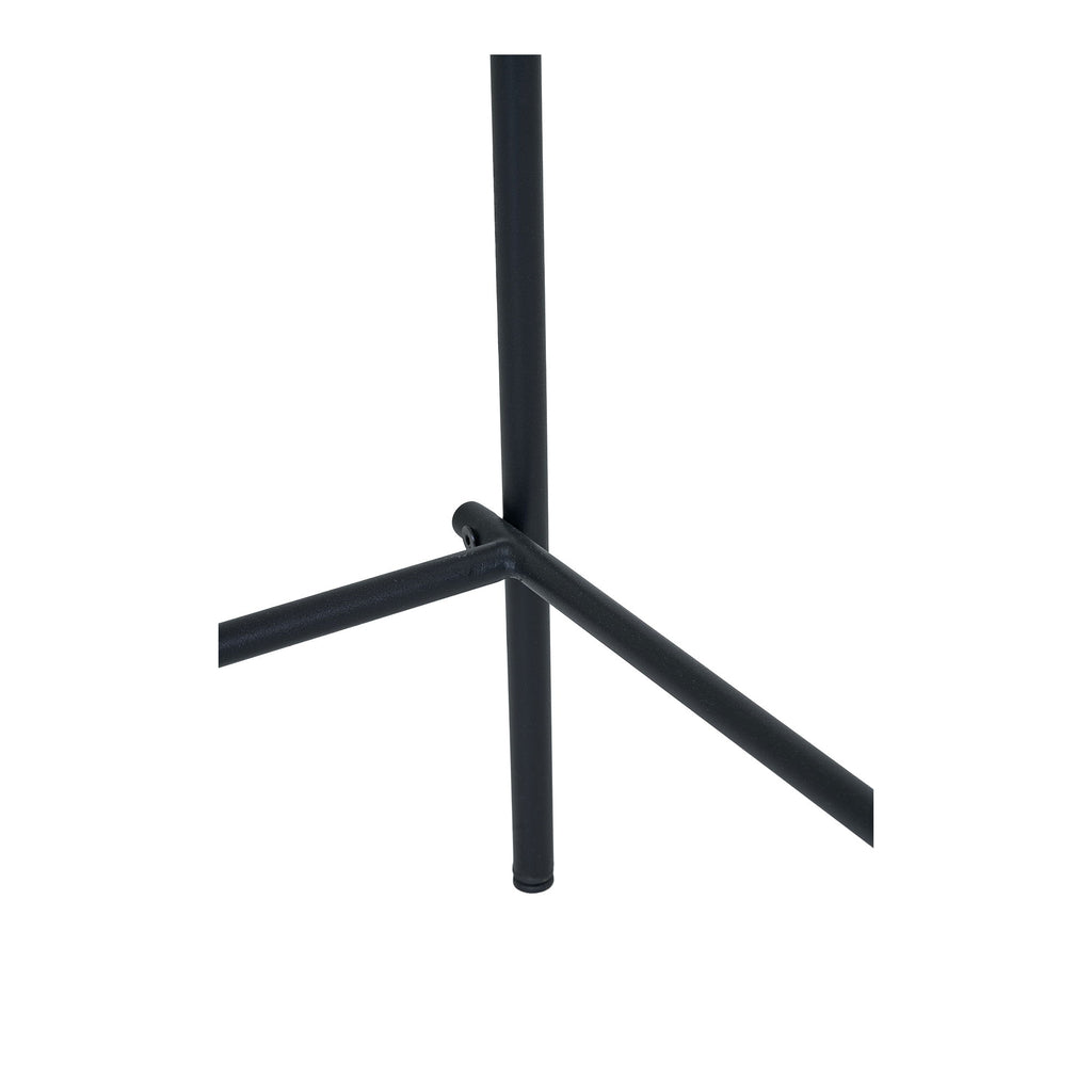 Counter chair, backrest in ash wood, brown seat with black legs, HN126 (set of 2)