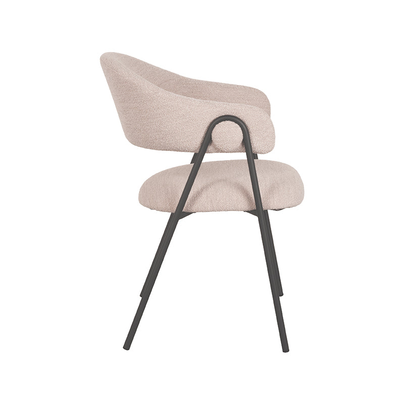 LABEL51 Eetkamerstoel Lowen – Luxe Bouclé – Stijlvol & Comfortabel