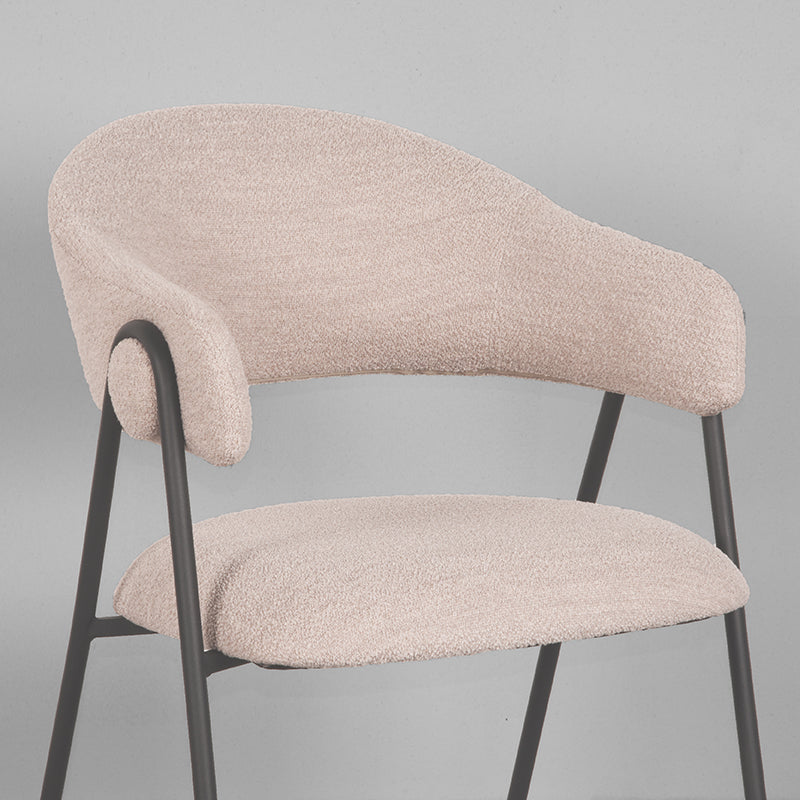 LABEL51 Eetkamerstoel Lowen – Luxe Bouclé – Stijlvol & Comfortabel