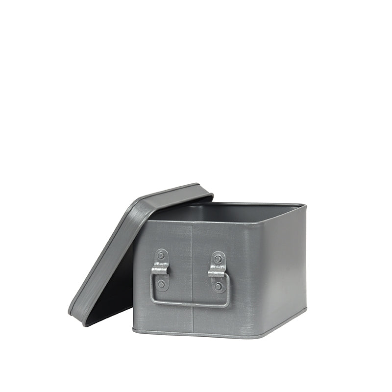 LABEL51 Media Opbergkist - Grijs - Metaal - M