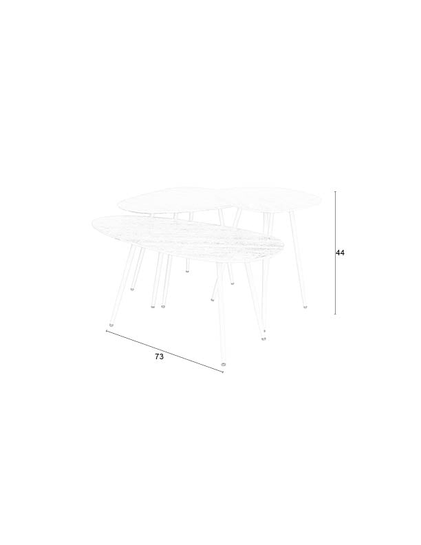 Faiz Bijzettafel Set van 3