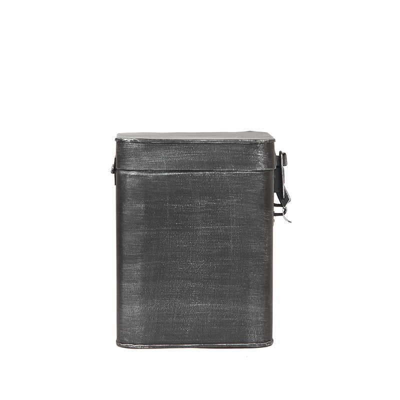 LABEL51 Opbergkist - Antiek grijs - Metaal - L - 15x16x19 cm