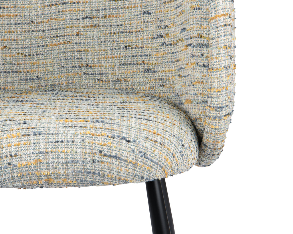 Eetkamerstoel Panda Blauw de Coco