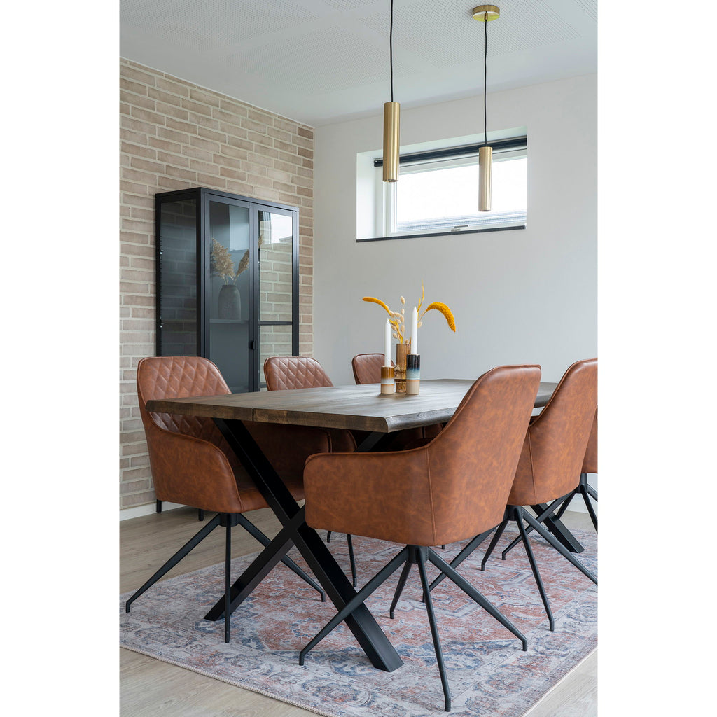 Paris Pendant - Lamp in brass with a 120 cm fabric cord Bulb: GU10/5W LED IP20