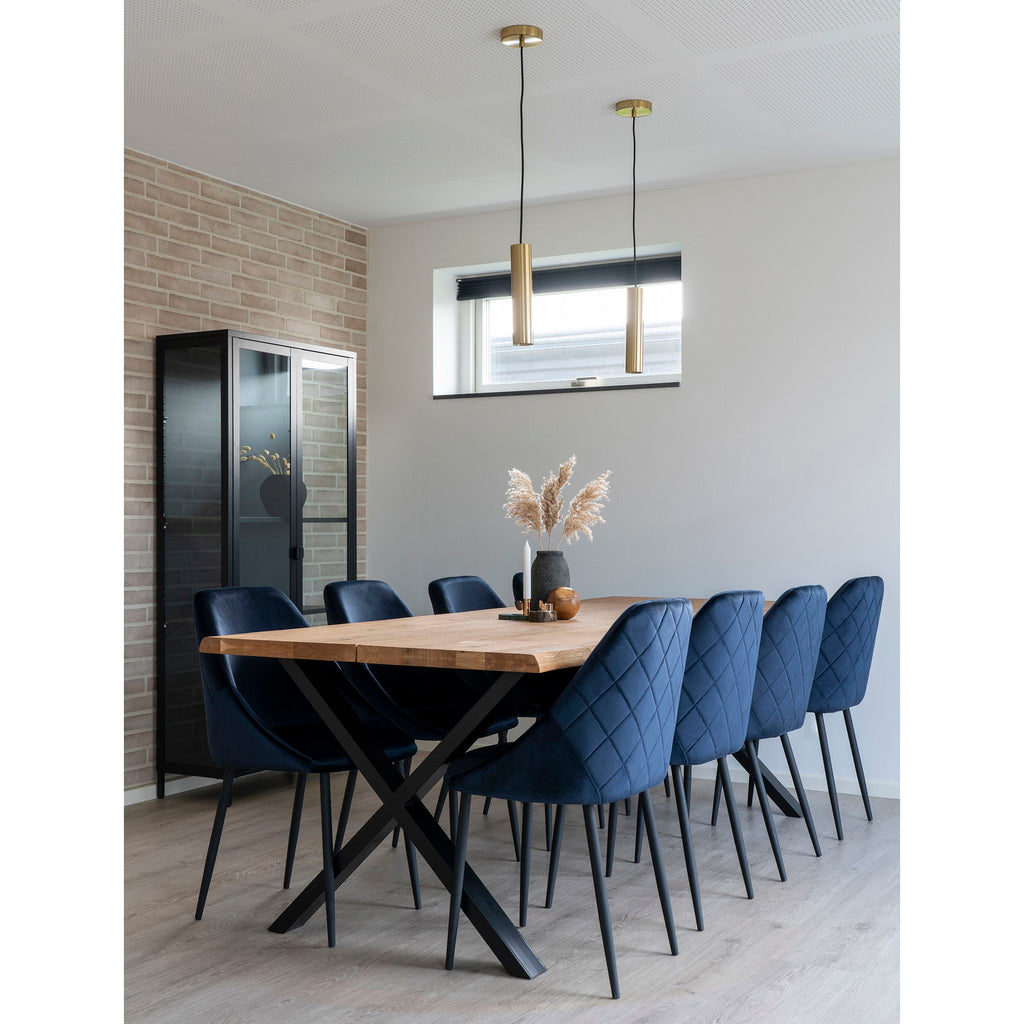 Paris Pendant - Lamp in brass with a 120 cm fabric cord Bulb: GU10/5W LED IP20