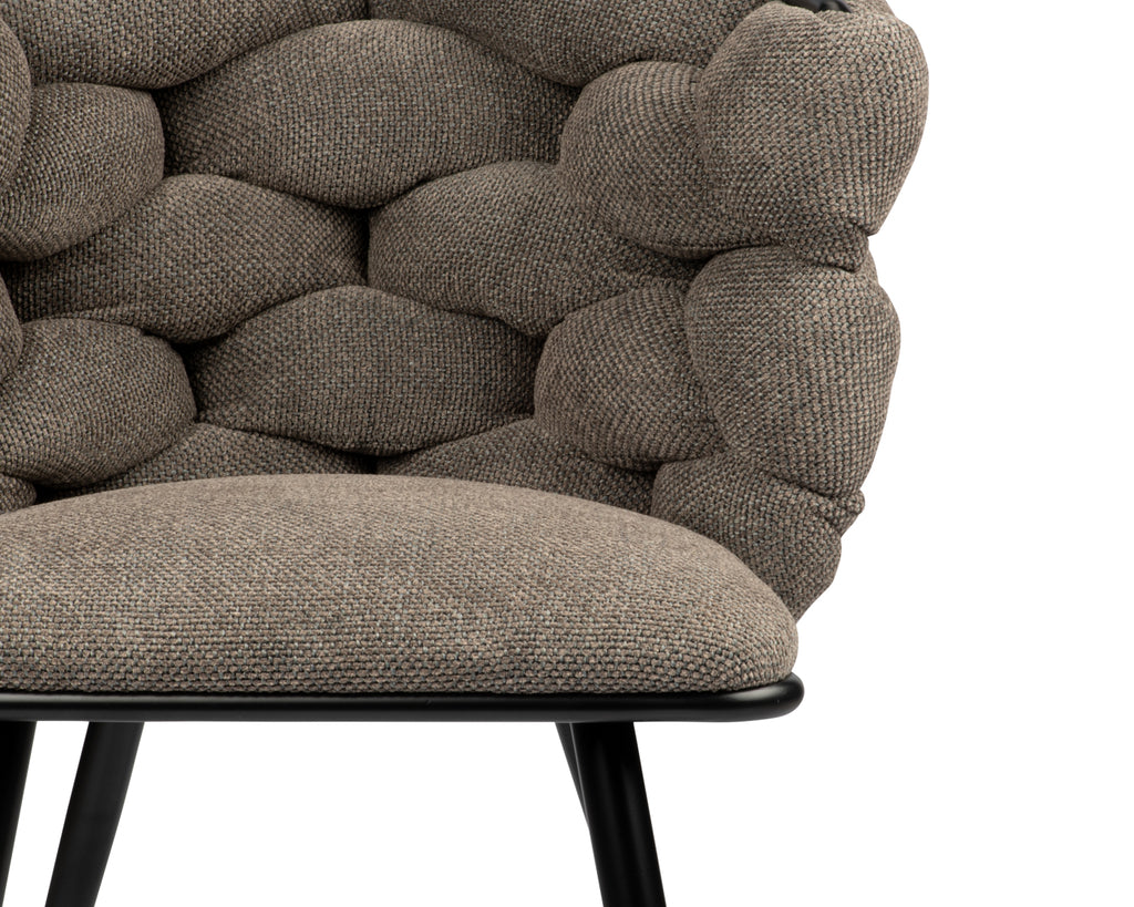 Eetkamerstoel Rock taupe (set van 2)