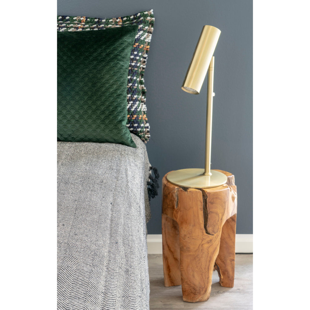 Rose Teak Stool - Stool in teak with 3 legs