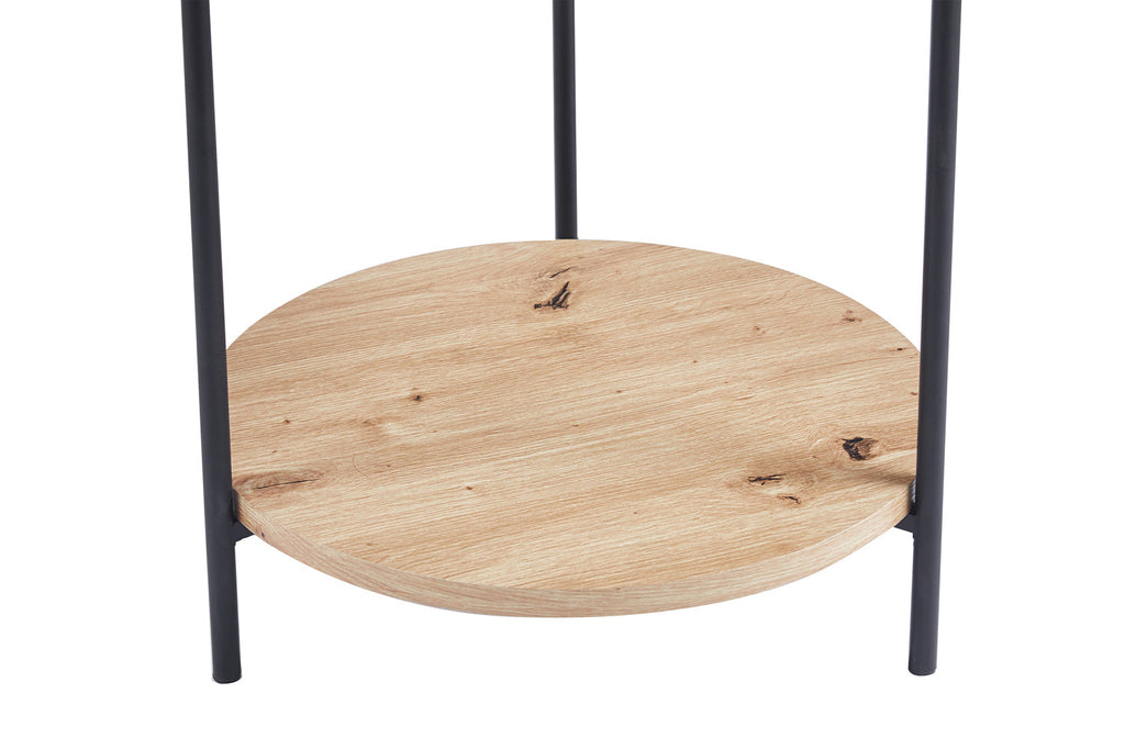 Rousseau Dalina Salontafel – MDF – Decor Oude Eik – Ø45 x H55 cm