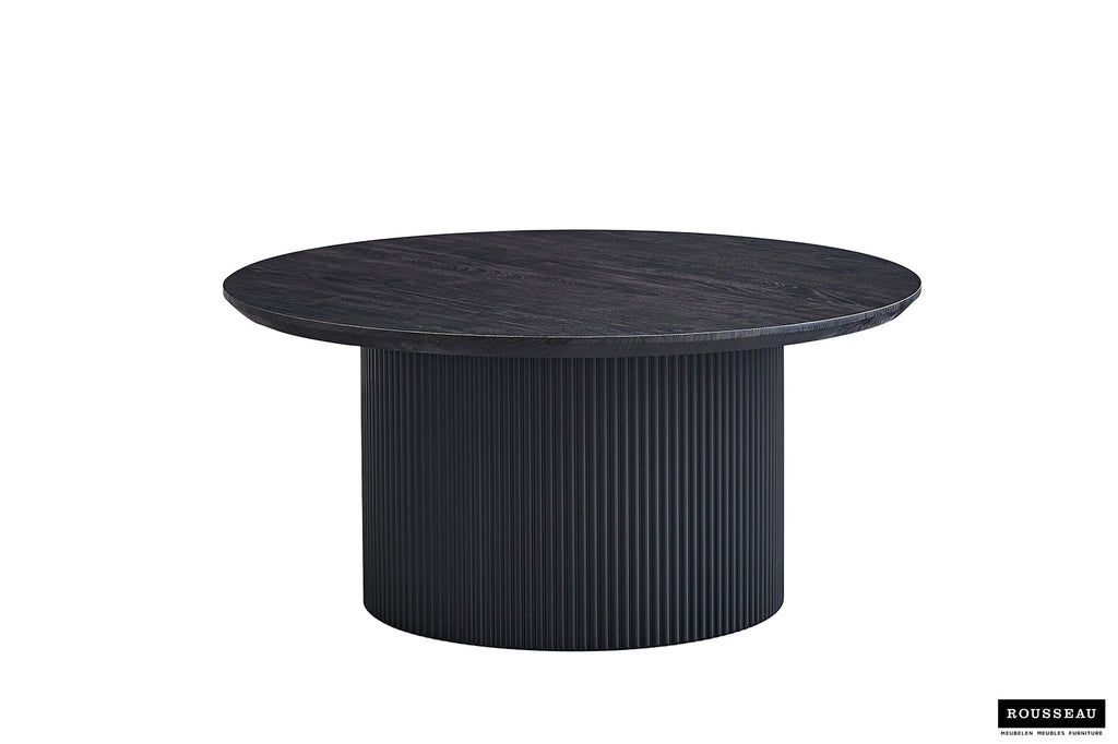 Rousseau Lagos Salontafel – MDF – Donkerbruin – Ø80 x H38 cm