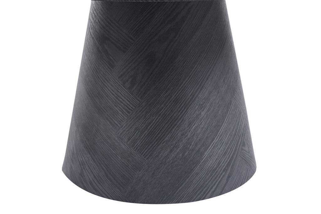 Rousseau Manus Salontafel – MDF – Donkergrijs – Ø80 x H40 cm