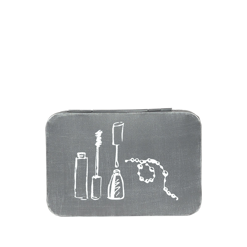 LABEL51 Make-Up opbergkist - Grijs - Metaal