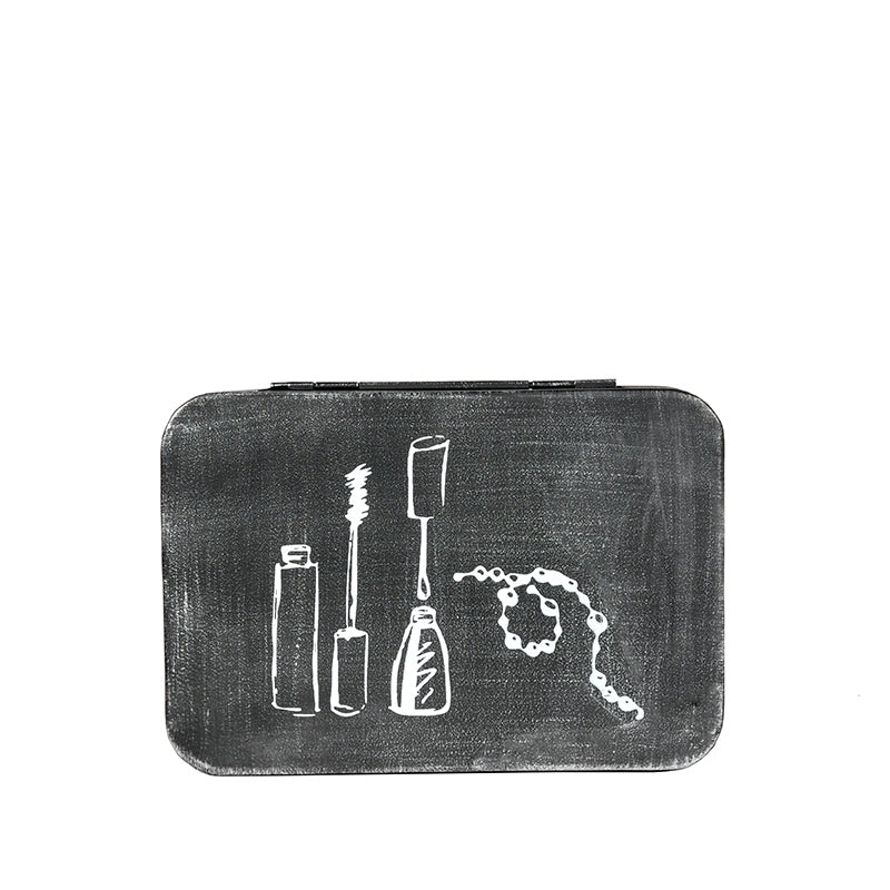 LABEL51 Make-Up opbergkist - Zwart - Metaal